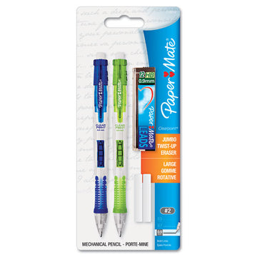 Paper Mate® Clear Point Mechanical Pencil, 0.9 Mm, Hb (#2.5), Black Lead, Assorted Barrel Colors, 2-pack freeshipping - TVN Wholesale